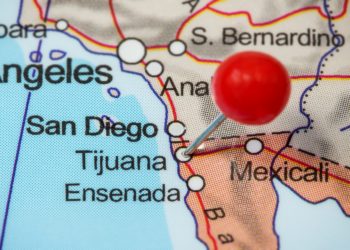 Carte du Mexique, lieu Tijuana