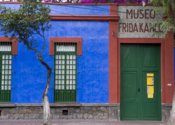 Musée de Frida Khalo, Mexico, Mexique, bleu, maison, casa