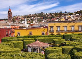Jardin de la union à Guanajuato au Mexique