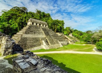 Palenque au Chiapas, pyramide, Mexique