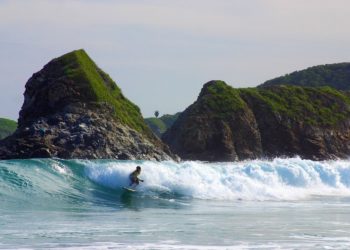 Mer, San Agustinillo, Surf, Oaxaca, Côte Pacifique, Mexique