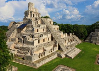 Site d'Edzna, Pyramide, région de Campeche, Mexique