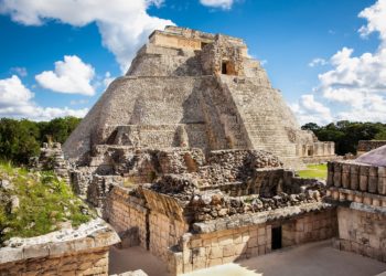 Site de Uxmal, pyramide, Yucatan au Mexique