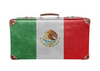 Valise depart Mexique, drapeau du Mexique, circuit sur-mesure, voyage
