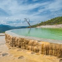 Cascades pétrifiées de Hierve el Agua, Oaxaca, Mexique