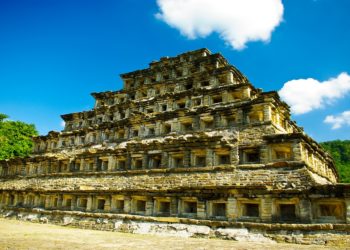 Site, pyramide, El Tajin, Veracruz, Golfe du Mexique