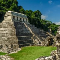 Site, pyramide de Palenque, Chiapas au Mexique