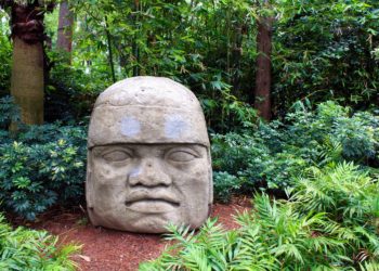 Tête Olmec de Veracruz, Villahermosa, Golfe du Mexique